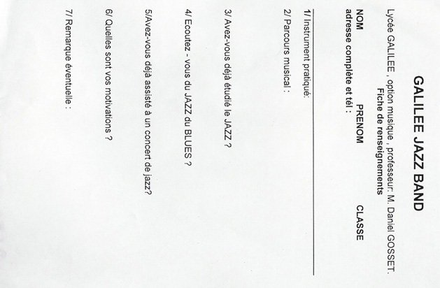 Liste des Musiciens